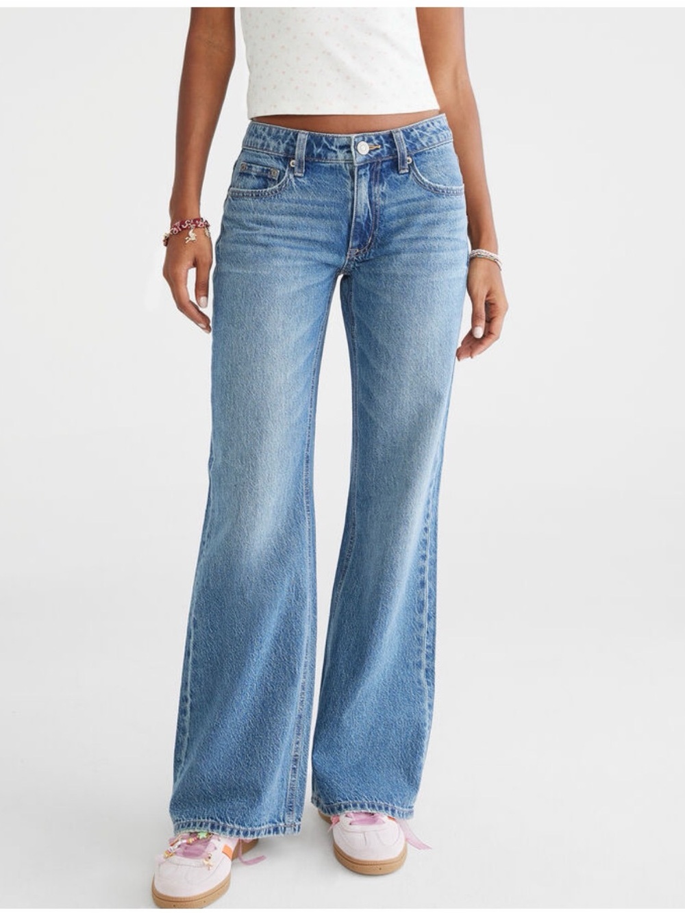 Low-rise baggy flare Leg Jeans